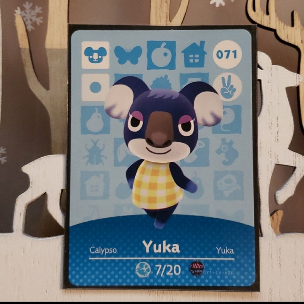 Genuine Animal Crossing amiibo card 071 Yuka